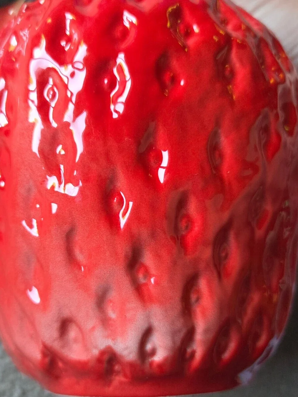 Vintage Sur La Table Ceramic Figural Strawberry Pitcher Made In Italy
